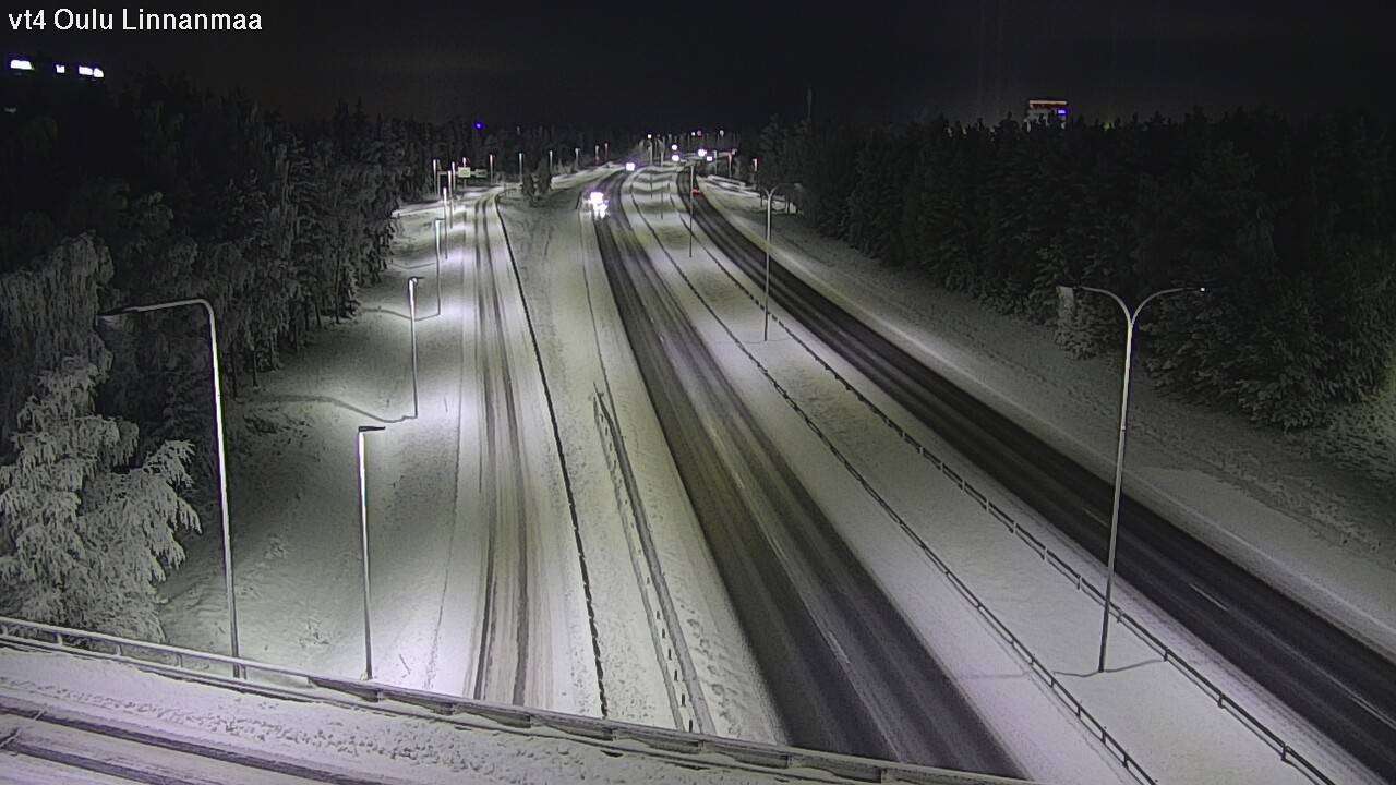 Weather Camera Image Väg 4 Uleåborg, Linnanmaa, Oulu, Pohjois-Pohjanmaa