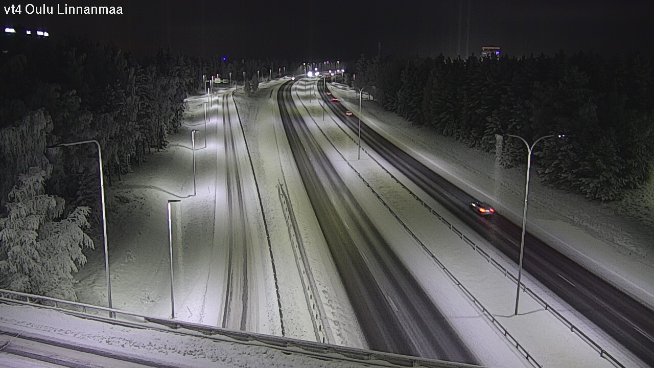 Weather Camera Image Väg 4 Uleåborg, Linnanmaa, Oulu, Pohjois-Pohjanmaa