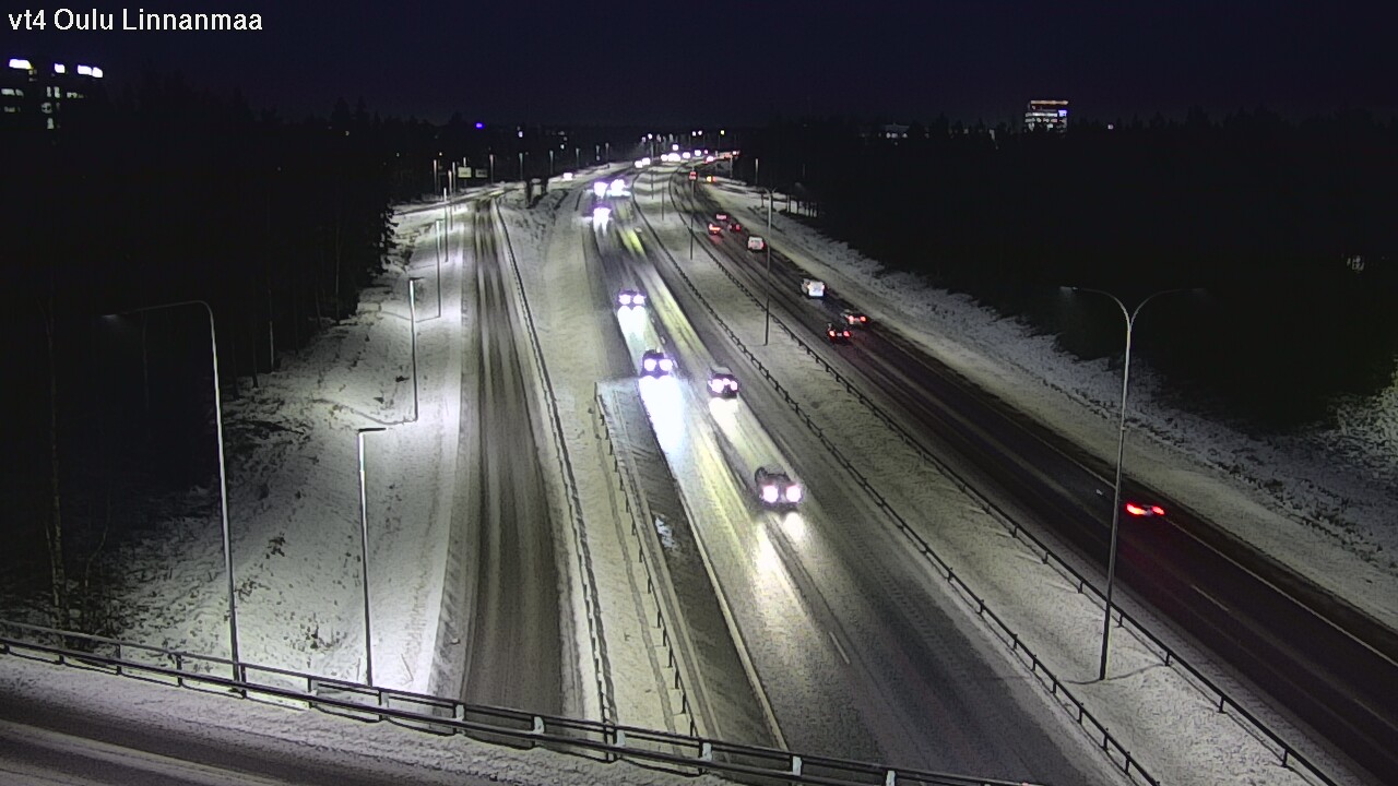 Weather Camera Image Väg 4 Uleåborg, Linnanmaa, Oulu, Pohjois-Pohjanmaa