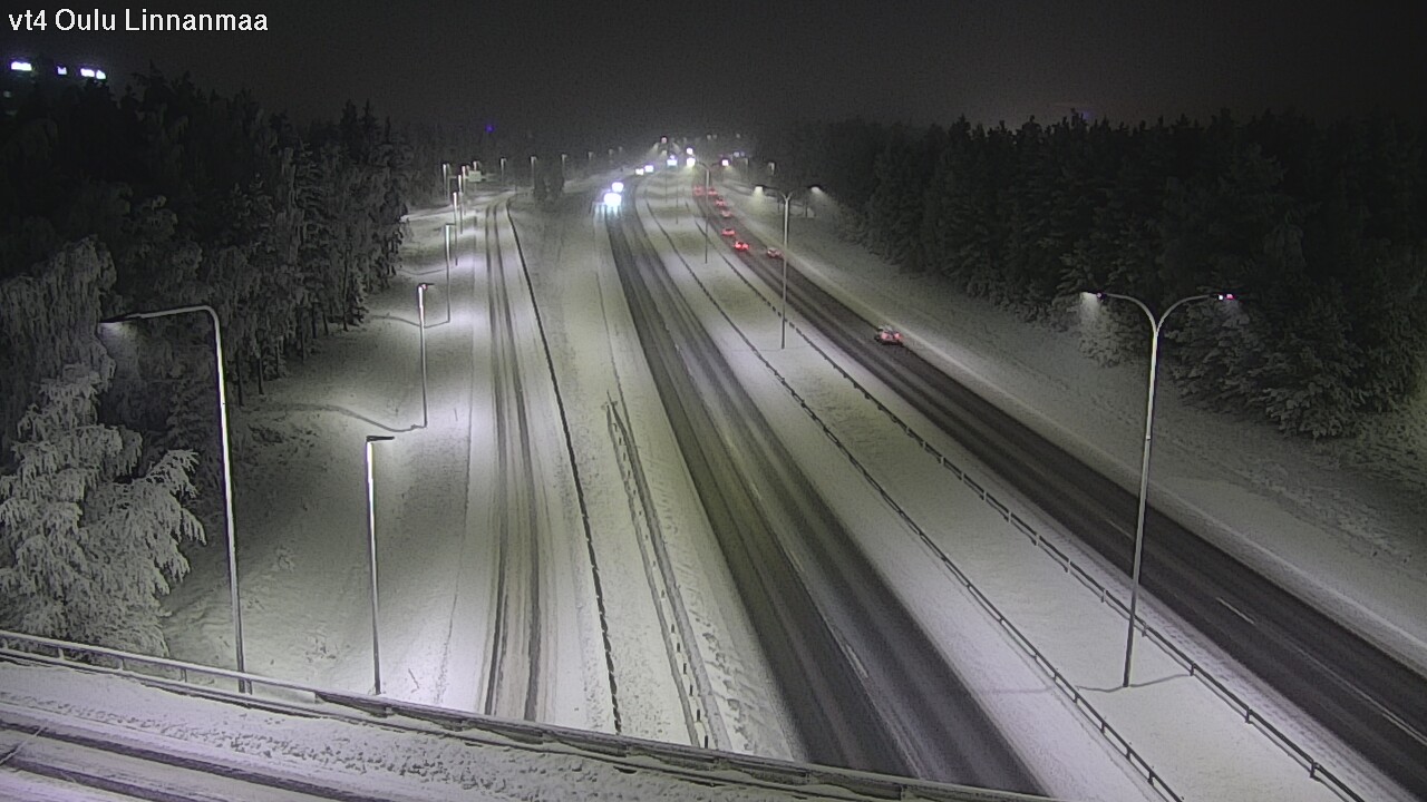 Weather Camera Image Väg 4 Uleåborg, Linnanmaa, Oulu, Pohjois-Pohjanmaa