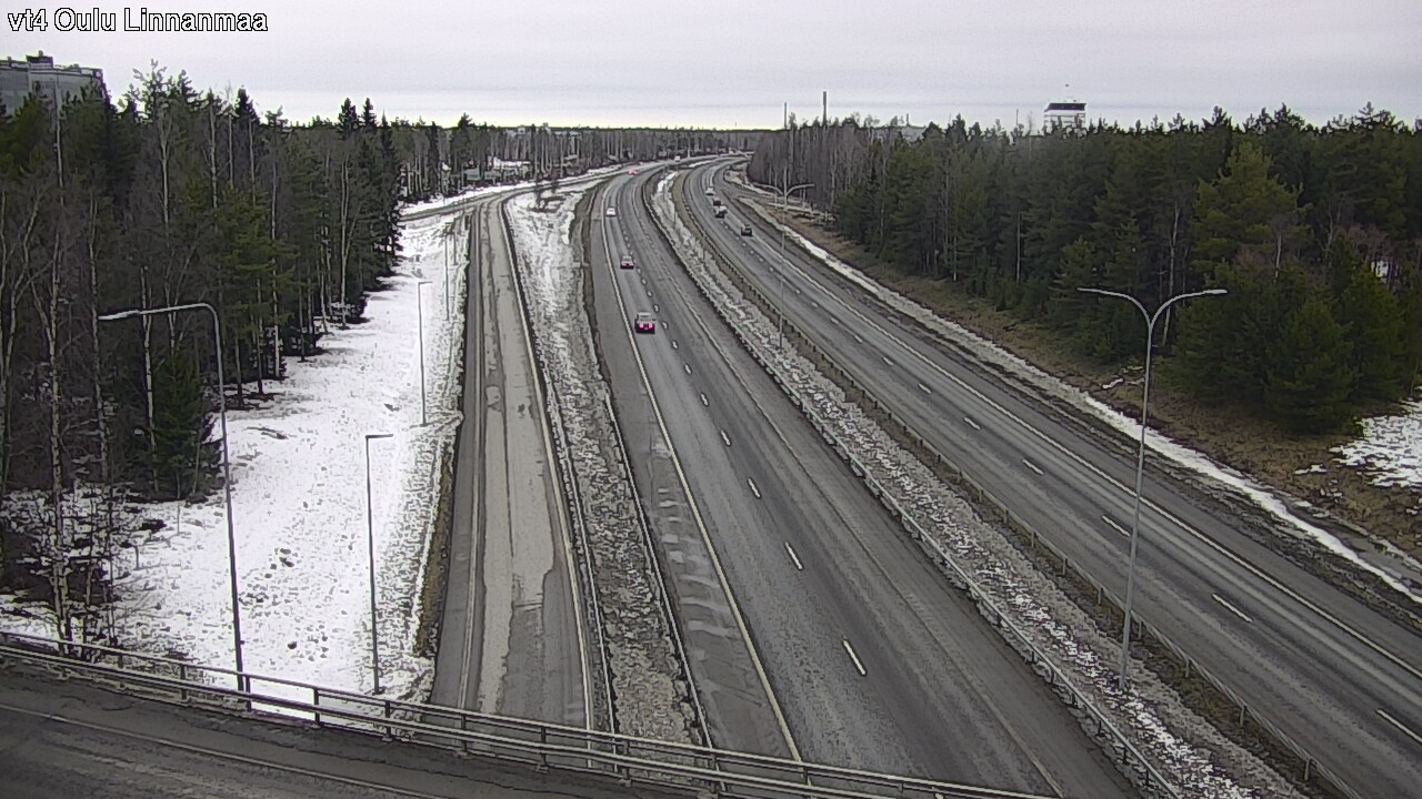 Weather Camera Image Road 4 Oulu, Linnanmaa, Oulu, Pohjois-Pohjanmaa