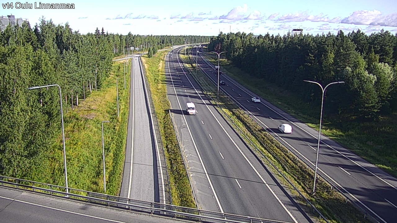 Weather Camera Image Väg 4 Uleåborg, Linnanmaa, Oulu, Pohjois-Pohjanmaa