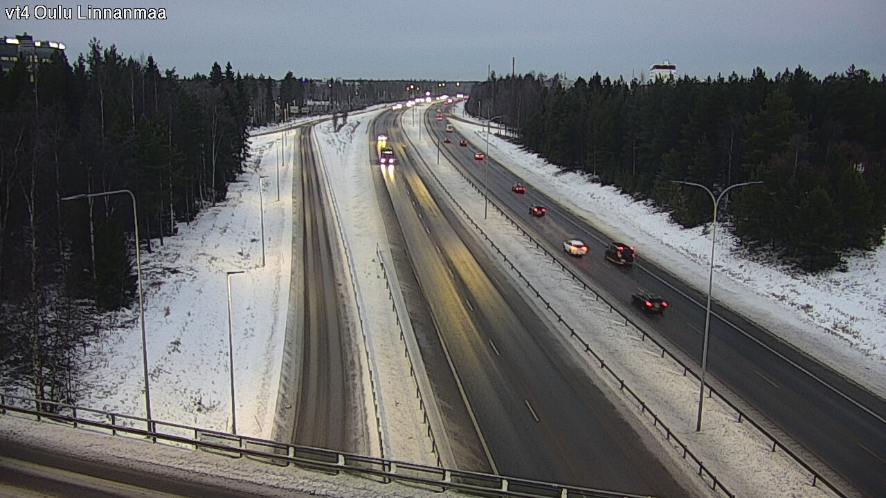 Weather Camera Image Road 4 Oulu, Linnanmaa, Oulu, Pohjois-Pohjanmaa