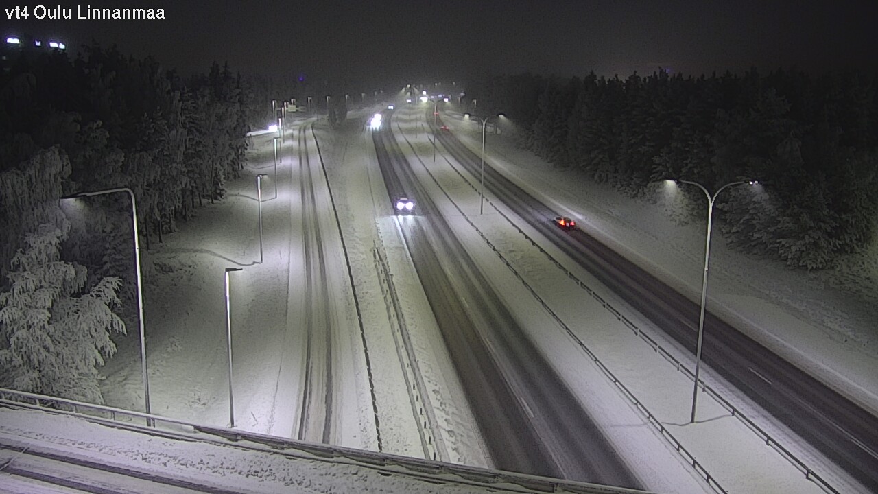 Weather Camera Image Väg 4 Uleåborg, Linnanmaa, Oulu, Pohjois-Pohjanmaa