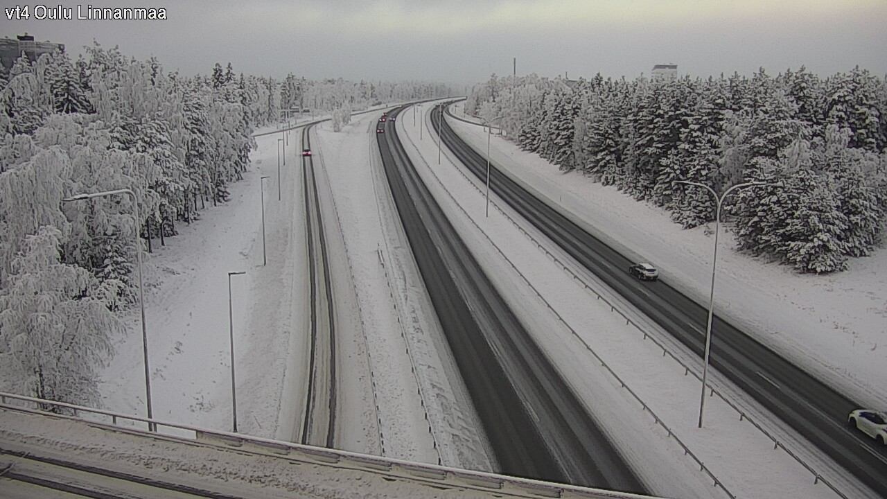 Weather Camera Image Väg 4 Uleåborg, Linnanmaa, Oulu, Pohjois-Pohjanmaa