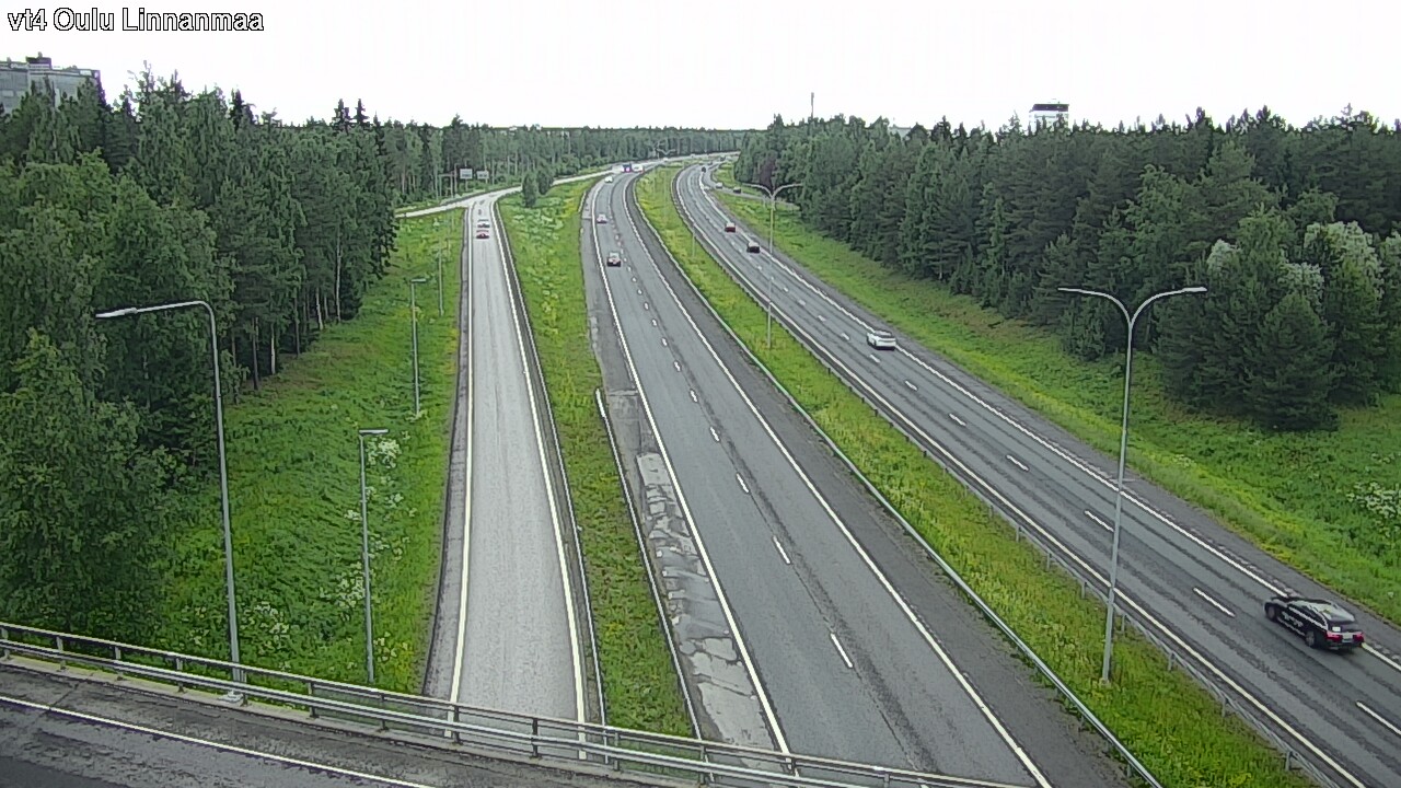 Weather Camera Image Väg 4 Uleåborg, Linnanmaa, Oulu, Pohjois-Pohjanmaa