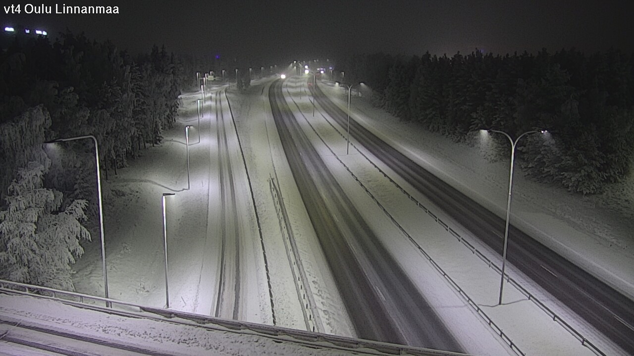 Weather Camera Image Väg 4 Uleåborg, Linnanmaa, Oulu, Pohjois-Pohjanmaa