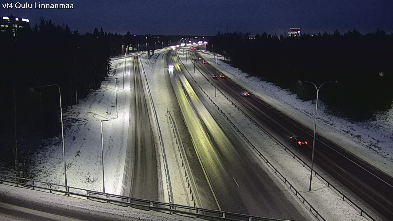 Weather Camera Image Väg 4 Uleåborg, Linnanmaa, Oulu, Pohjois-Pohjanmaa
