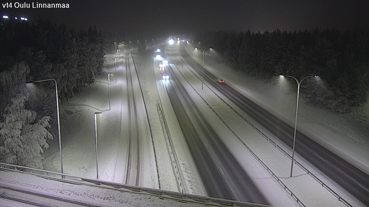 Weather Camera Image Väg 4 Uleåborg, Linnanmaa, Oulu, Pohjois-Pohjanmaa