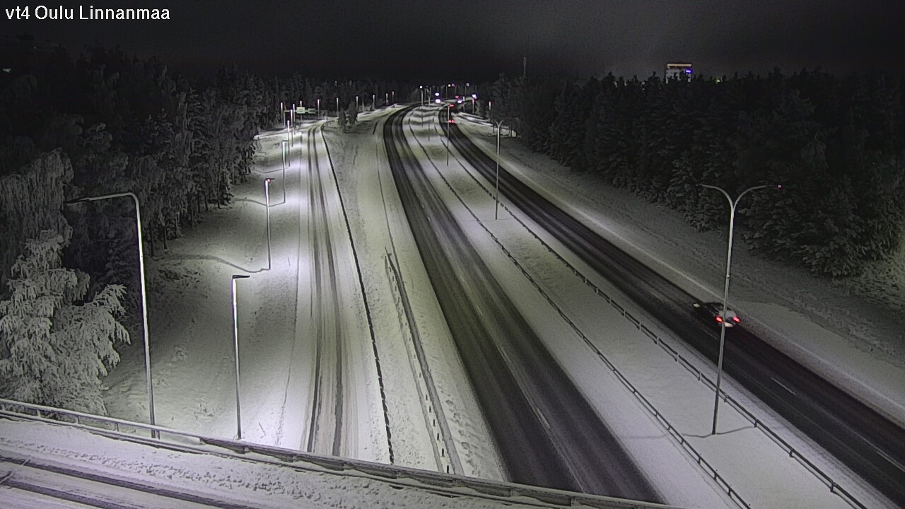 Weather Camera Image Väg 4 Uleåborg, Linnanmaa, Oulu, Pohjois-Pohjanmaa