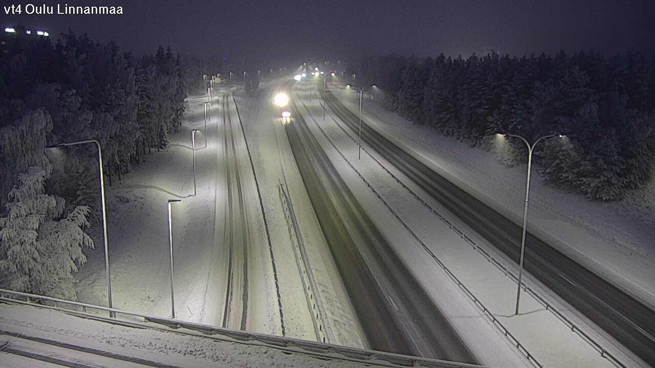 Weather Camera Image Väg 4 Uleåborg, Linnanmaa, Oulu, Pohjois-Pohjanmaa
