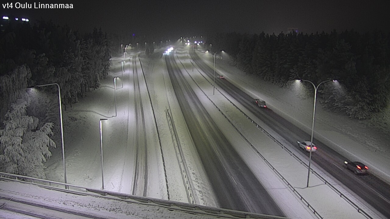 Weather Camera Image Väg 4 Uleåborg, Linnanmaa, Oulu, Pohjois-Pohjanmaa