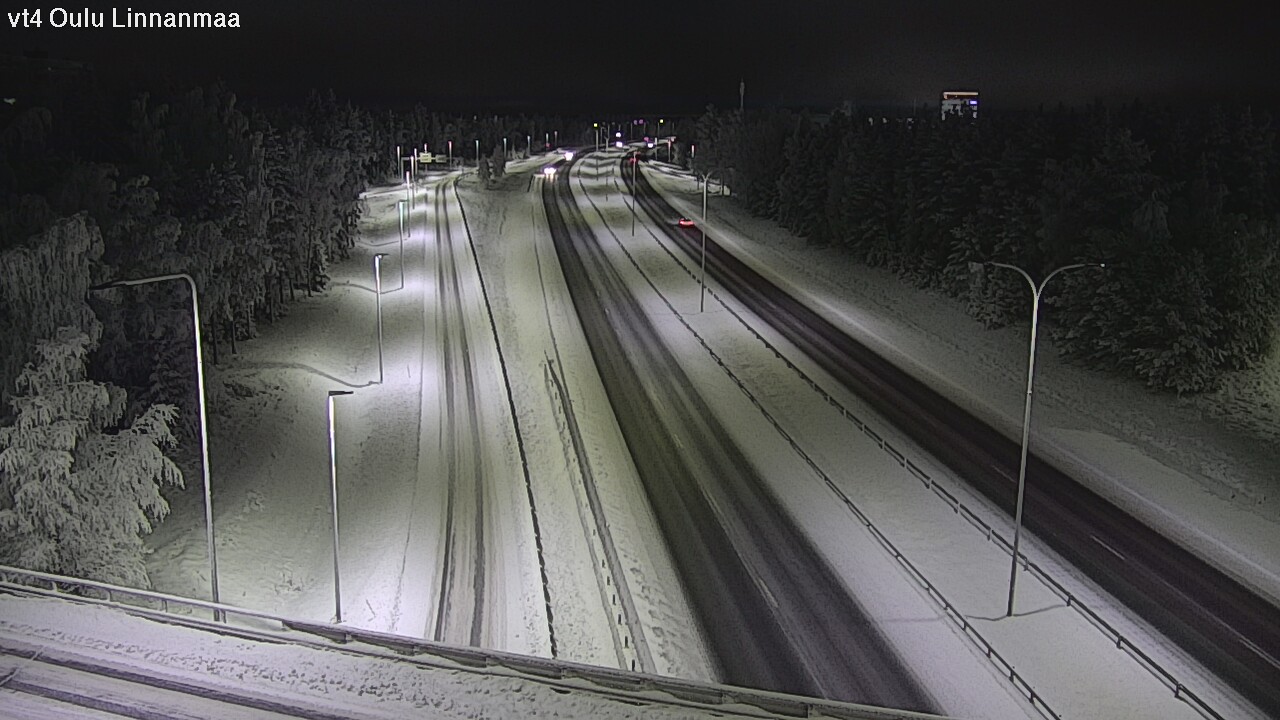 Weather Camera Image Väg 4 Uleåborg, Linnanmaa, Oulu, Pohjois-Pohjanmaa