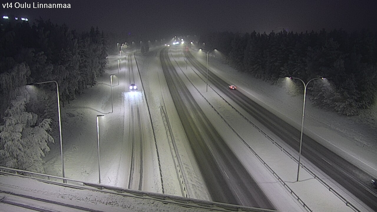 Weather Camera Image Väg 4 Uleåborg, Linnanmaa, Oulu, Pohjois-Pohjanmaa