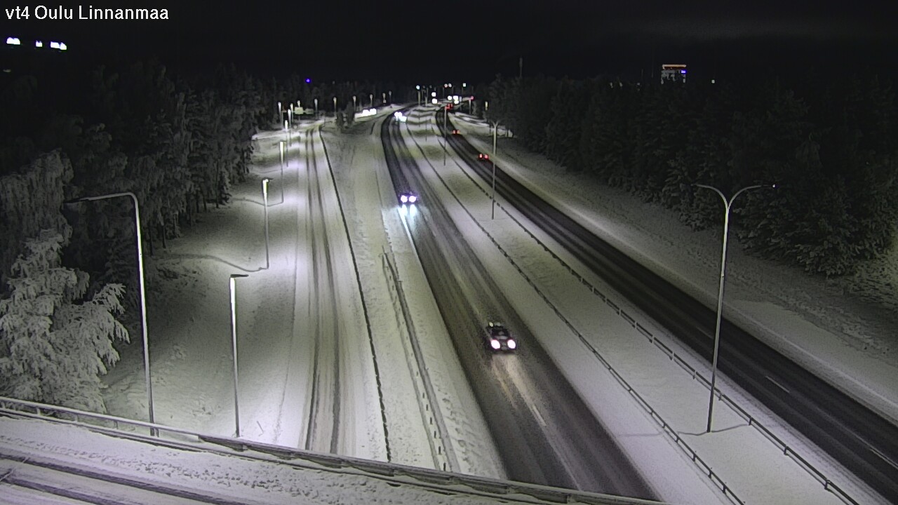 Weather Camera Image Väg 4 Uleåborg, Linnanmaa, Oulu, Pohjois-Pohjanmaa