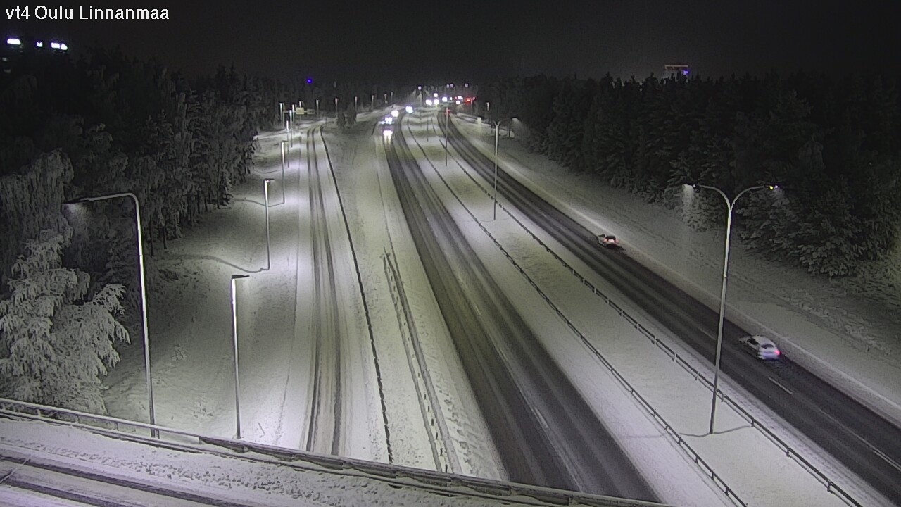 Weather Camera Image Väg 4 Uleåborg, Linnanmaa, Oulu, Pohjois-Pohjanmaa