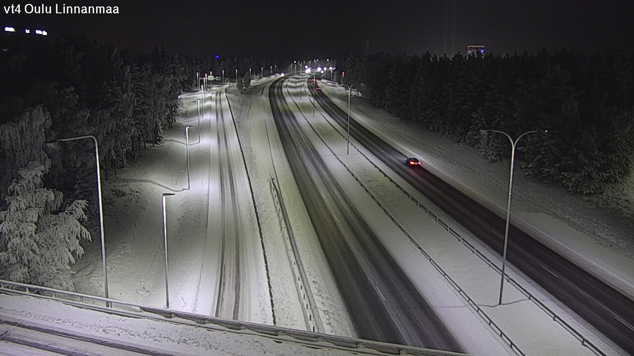 Weather Camera Image Väg 4 Uleåborg, Linnanmaa, Oulu, Pohjois-Pohjanmaa