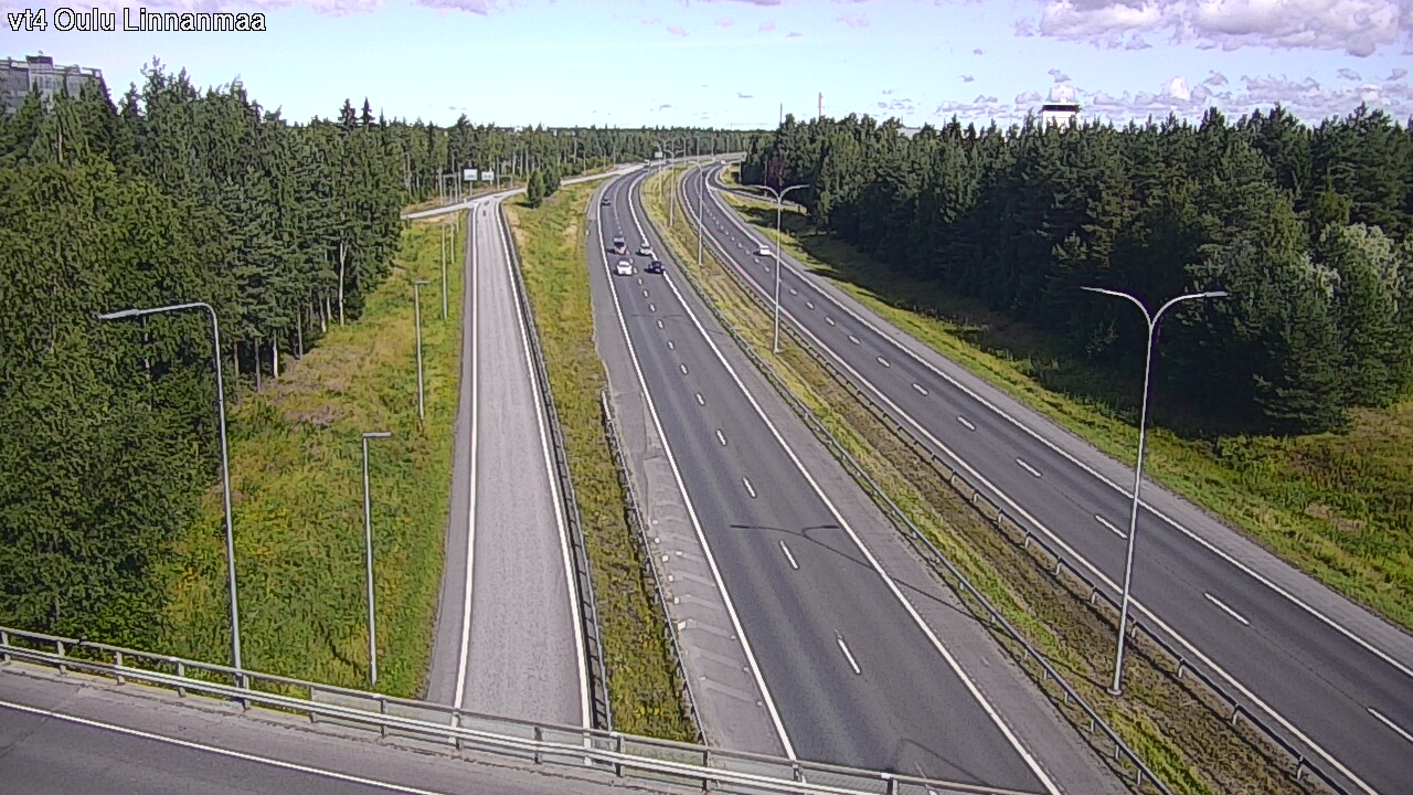 Weather Camera Image Väg 4 Uleåborg, Linnanmaa, Oulu, Pohjois-Pohjanmaa
