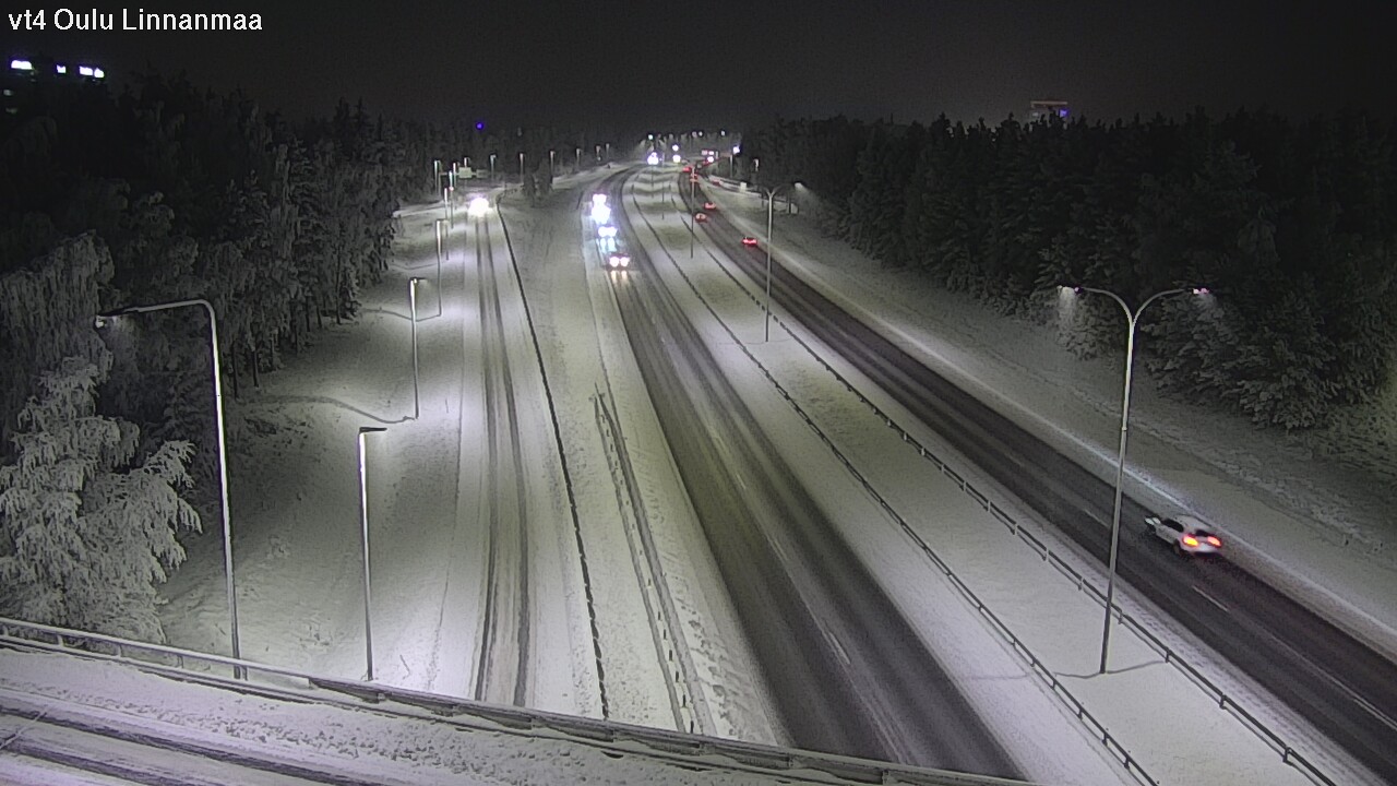 Weather Camera Image Väg 4 Uleåborg, Linnanmaa, Oulu, Pohjois-Pohjanmaa