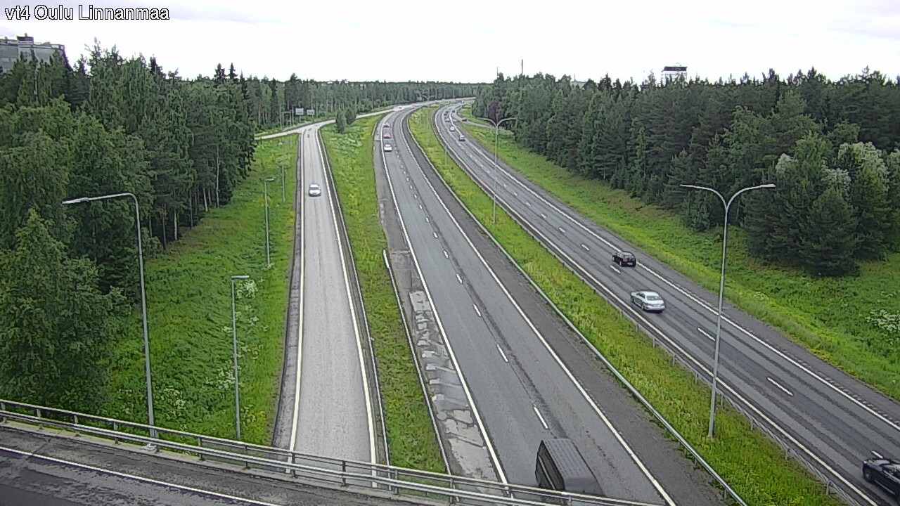 Weather Camera Image Väg 4 Uleåborg, Linnanmaa, Oulu, Pohjois-Pohjanmaa