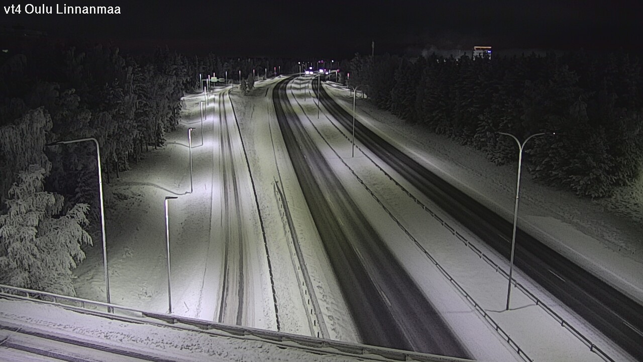 Weather Camera Image Väg 4 Uleåborg, Linnanmaa, Oulu, Pohjois-Pohjanmaa