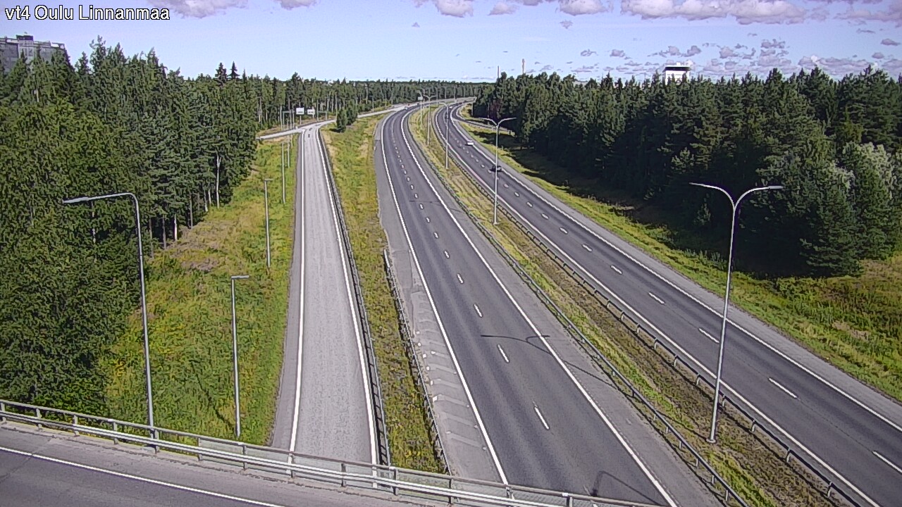 Weather Camera Image Väg 4 Uleåborg, Linnanmaa, Oulu, Pohjois-Pohjanmaa