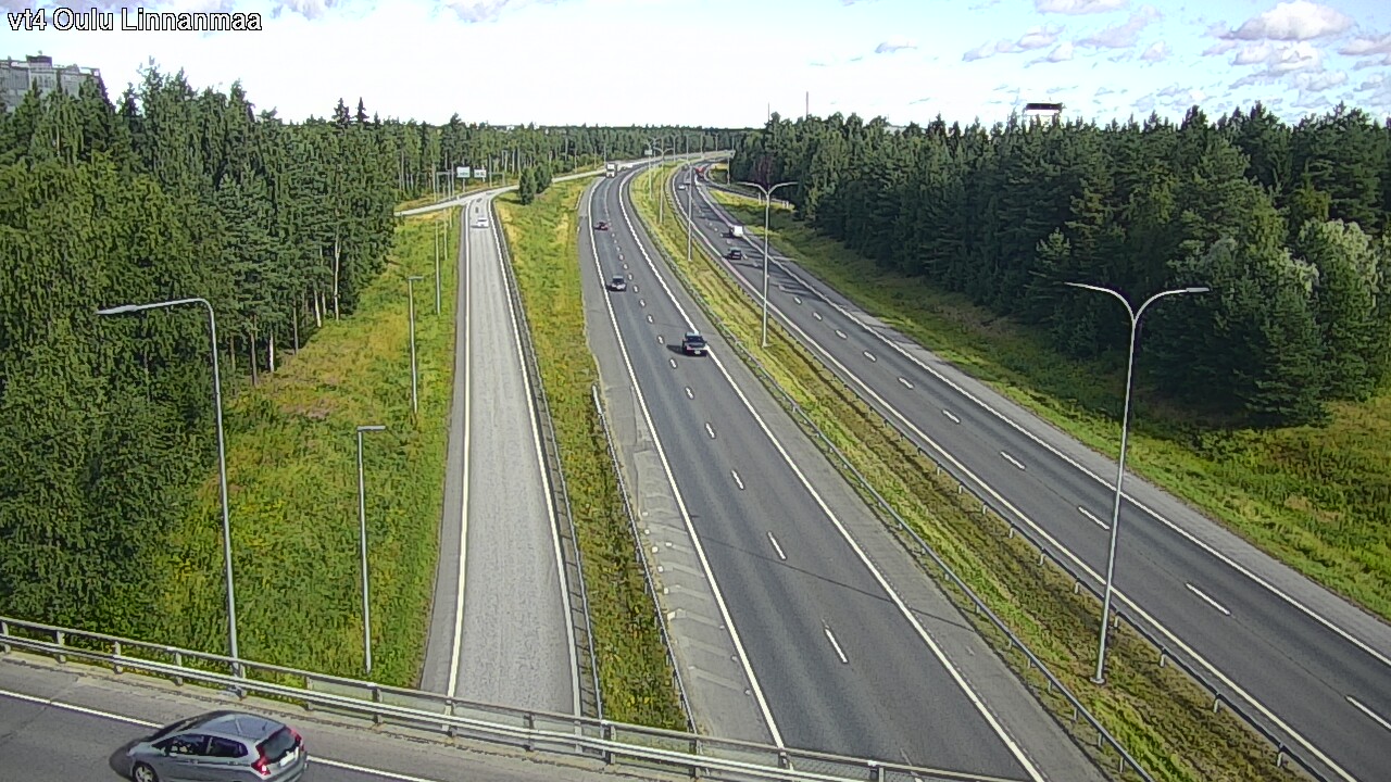 Weather Camera Image Väg 4 Uleåborg, Linnanmaa, Oulu, Pohjois-Pohjanmaa