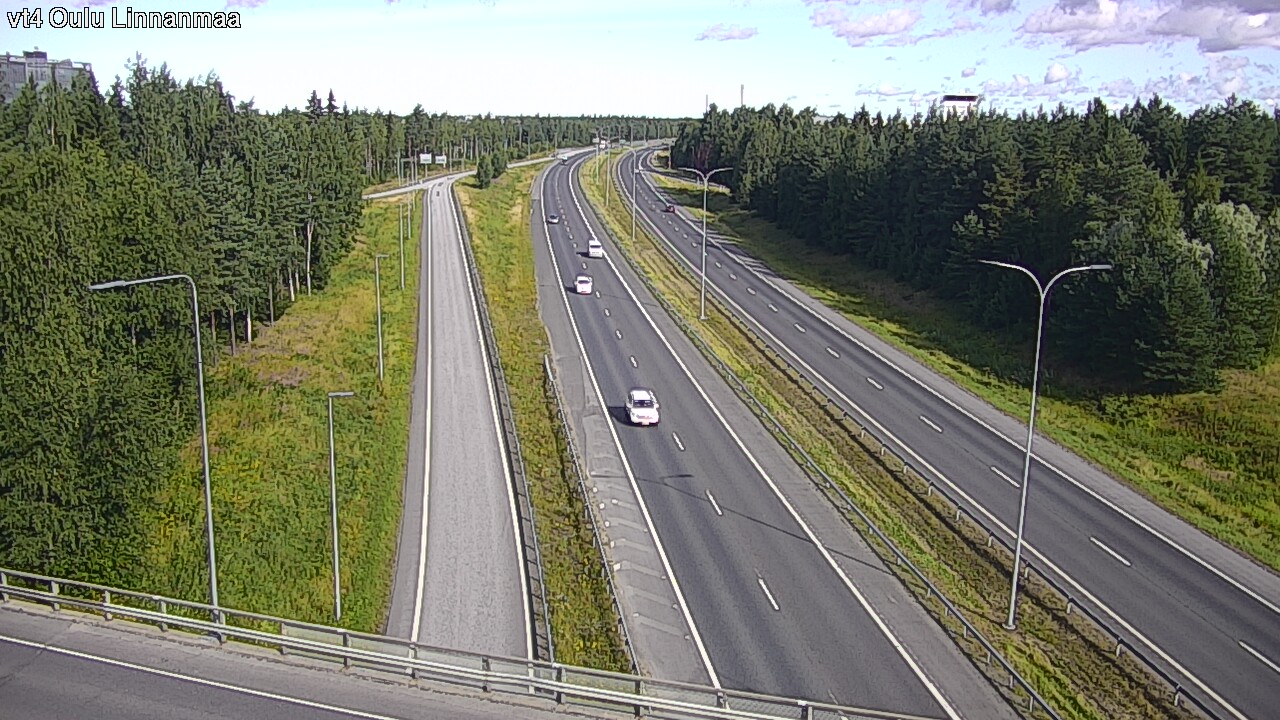 Weather Camera Image Väg 4 Uleåborg, Linnanmaa, Oulu, Pohjois-Pohjanmaa