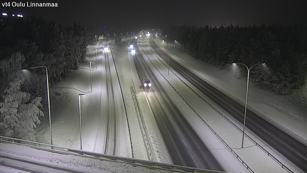 Weather Camera Image Väg 4 Uleåborg, Linnanmaa, Oulu, Pohjois-Pohjanmaa