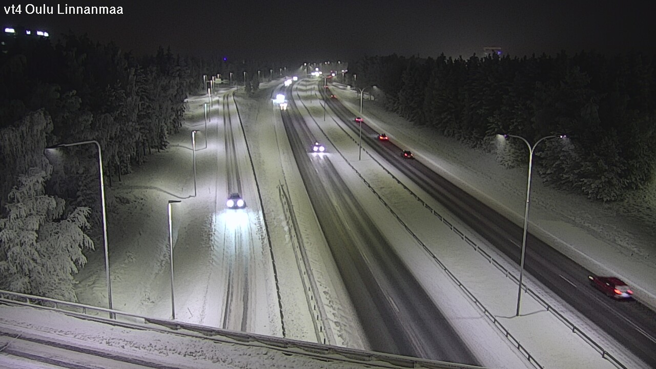Weather Camera Image Väg 4 Uleåborg, Linnanmaa, Oulu, Pohjois-Pohjanmaa