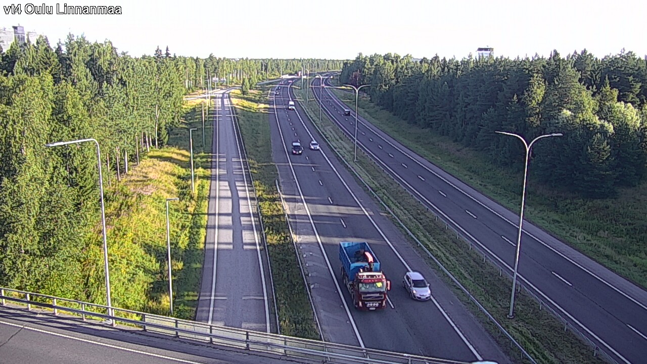 Weather Camera Image Väg 4 Uleåborg, Linnanmaa, Oulu, Pohjois-Pohjanmaa