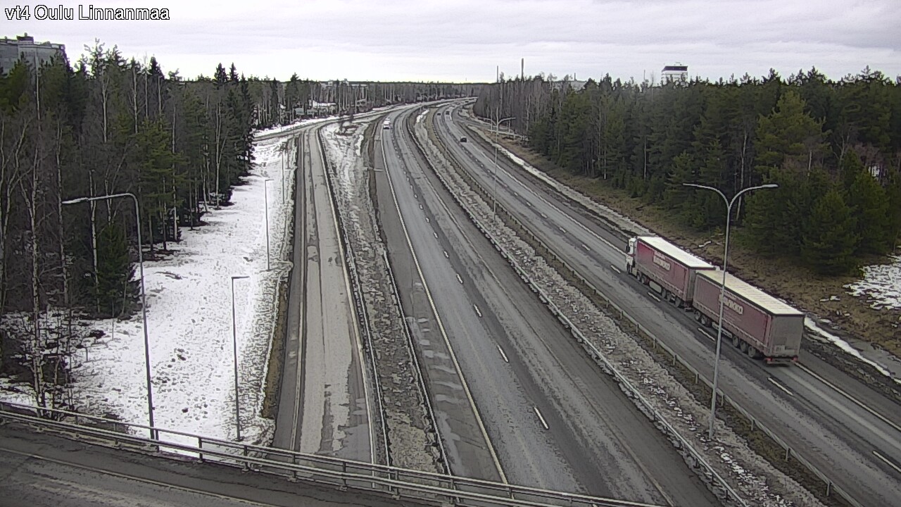 Weather Camera Image Road 4 Oulu, Linnanmaa, Oulu, Pohjois-Pohjanmaa