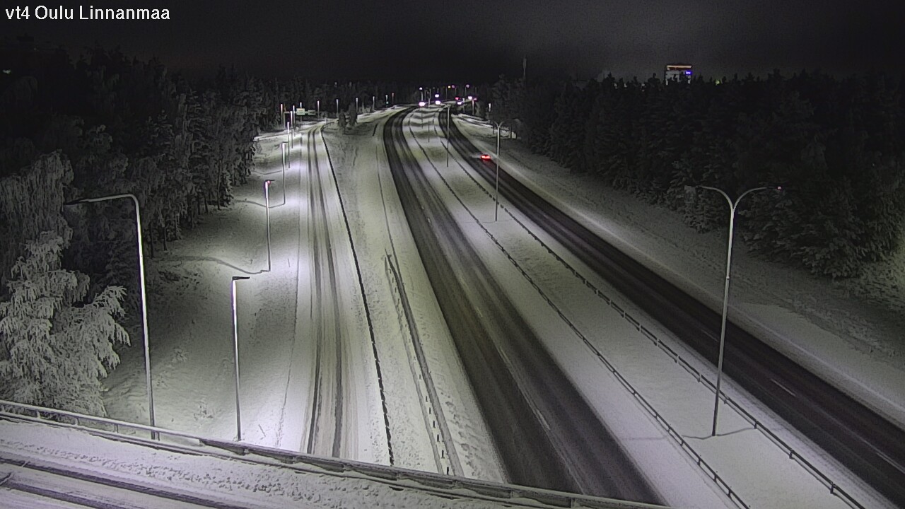 Weather Camera Image Väg 4 Uleåborg, Linnanmaa, Oulu, Pohjois-Pohjanmaa