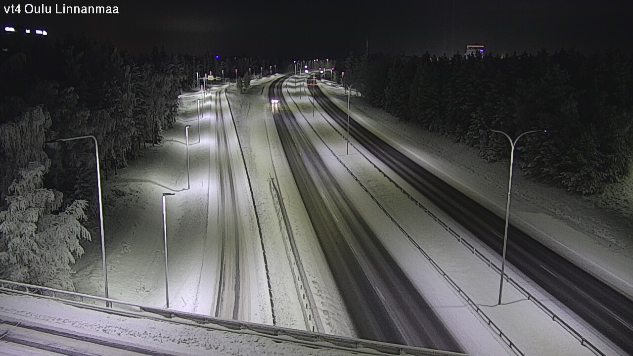 Weather Camera Image Väg 4 Uleåborg, Linnanmaa, Oulu, Pohjois-Pohjanmaa