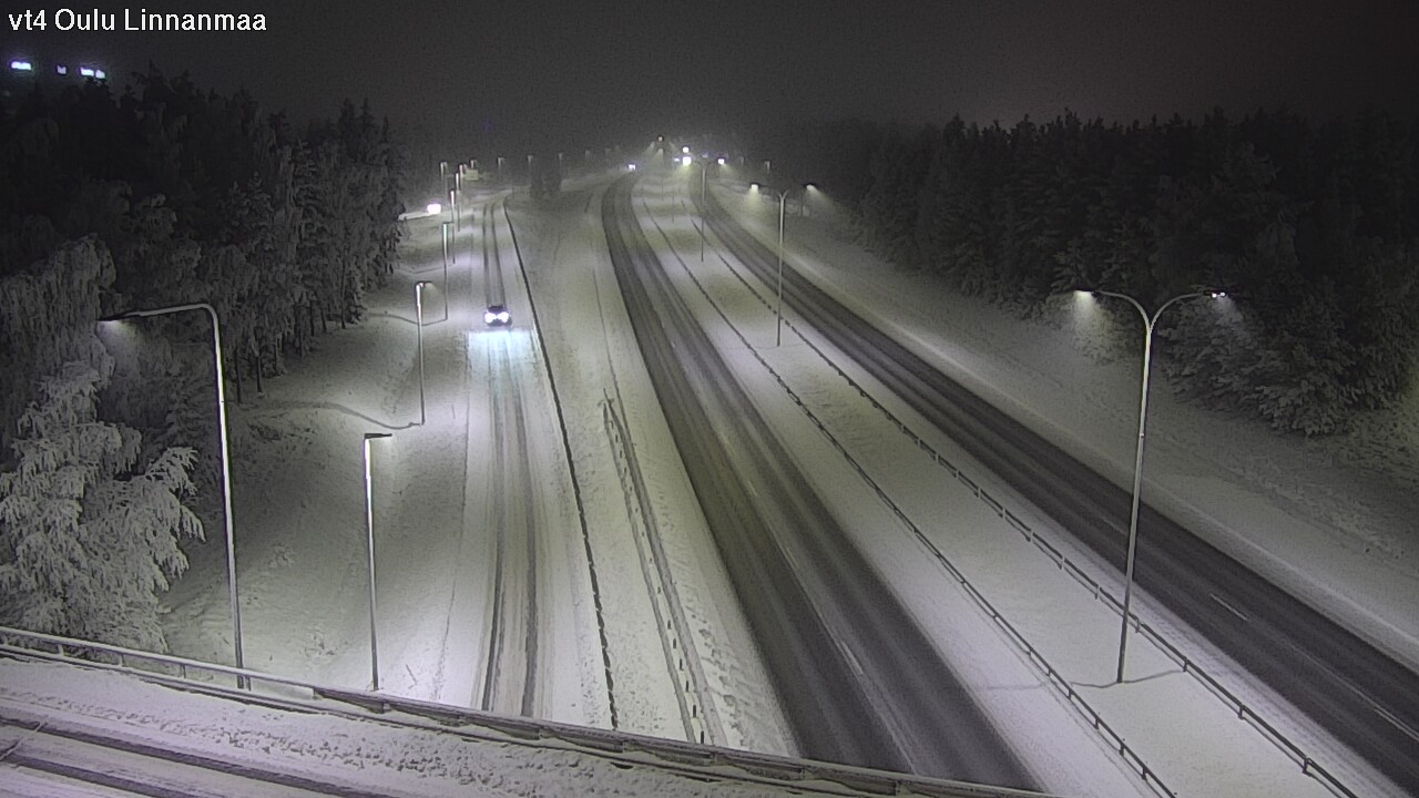 Weather Camera Image Väg 4 Uleåborg, Linnanmaa, Oulu, Pohjois-Pohjanmaa