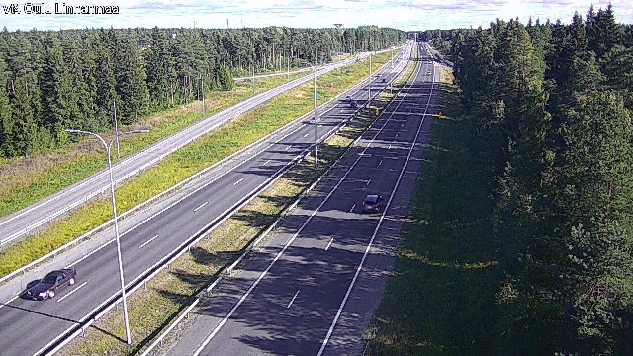 Weather Camera Image Väg 4 Uleåborg, Linnanmaa, Oulu, Pohjois-Pohjanmaa