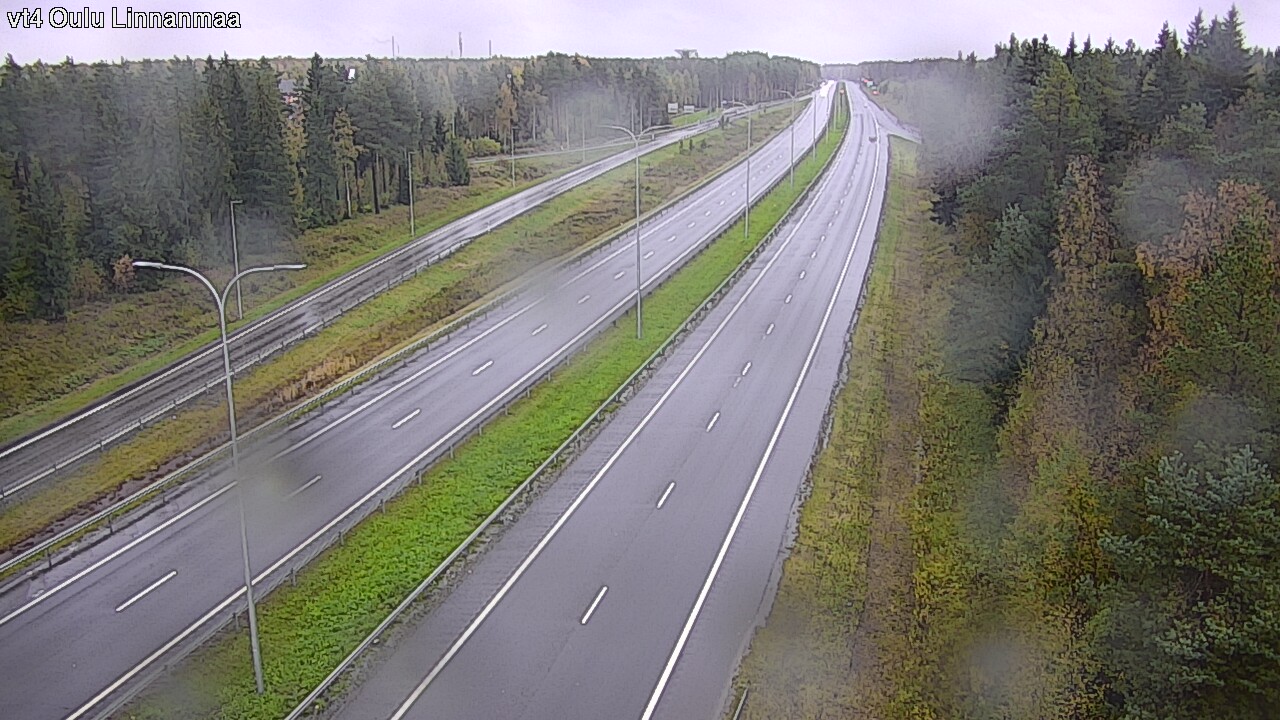 Weather Camera Image Väg 4 Uleåborg, Linnanmaa, Oulu, Pohjois-Pohjanmaa