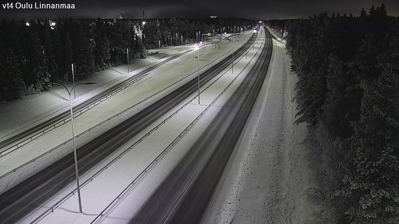 Weather Camera Image Väg 4 Uleåborg, Linnanmaa, Oulu, Pohjois-Pohjanmaa