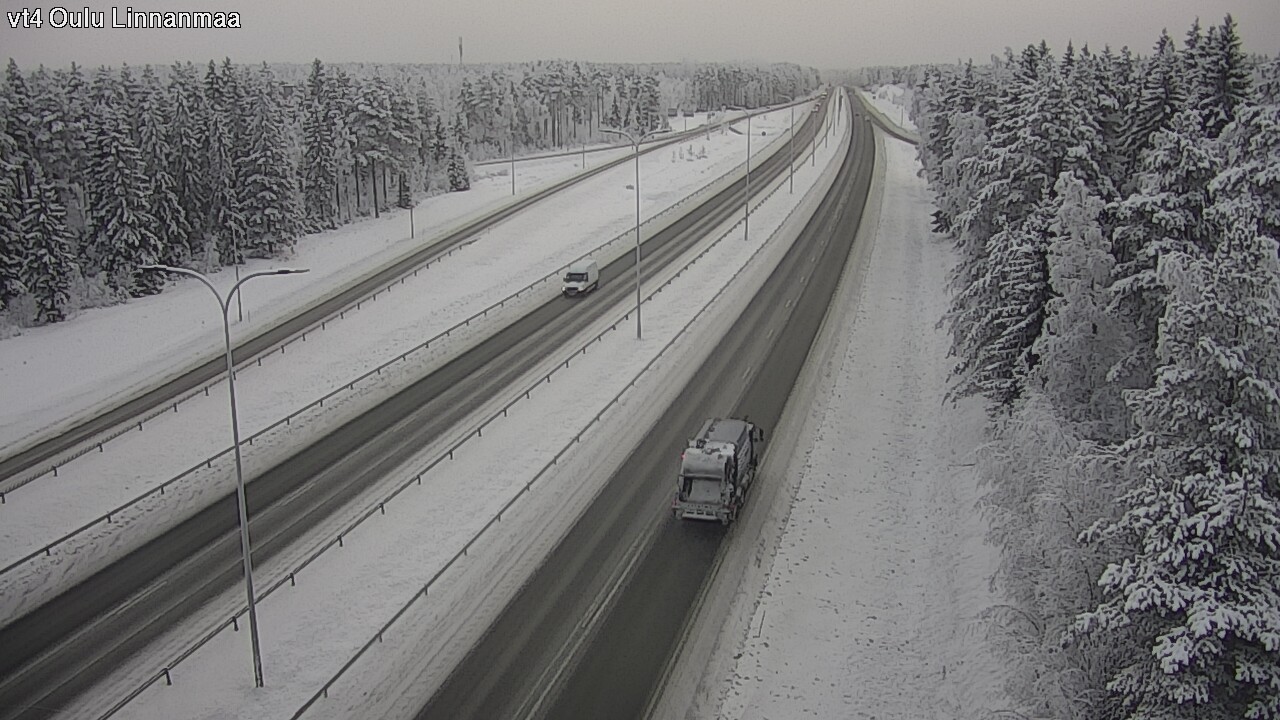 Weather Camera Image Väg 4 Uleåborg, Linnanmaa, Oulu, Pohjois-Pohjanmaa