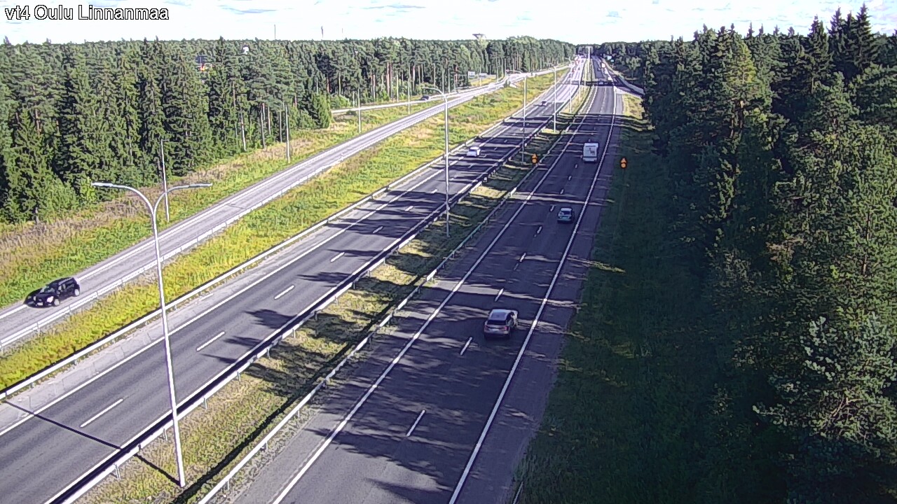Weather Camera Image Väg 4 Uleåborg, Linnanmaa, Oulu, Pohjois-Pohjanmaa