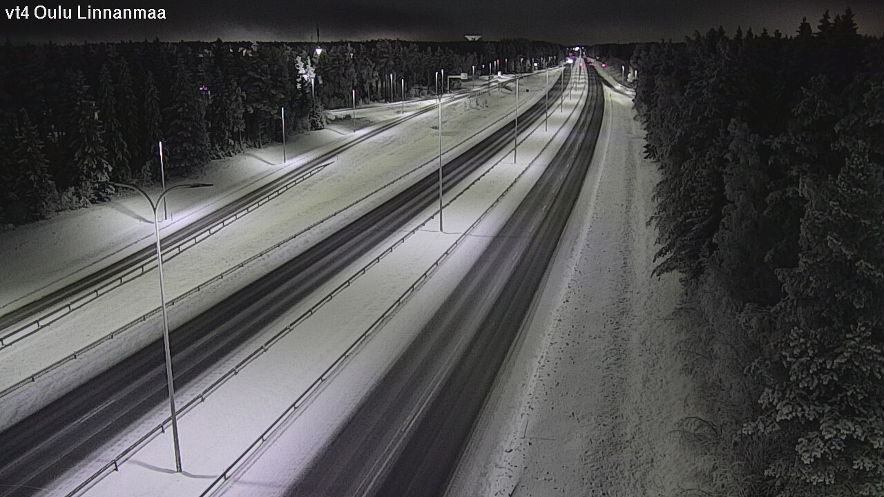 Weather Camera Image Väg 4 Uleåborg, Linnanmaa, Oulu, Pohjois-Pohjanmaa