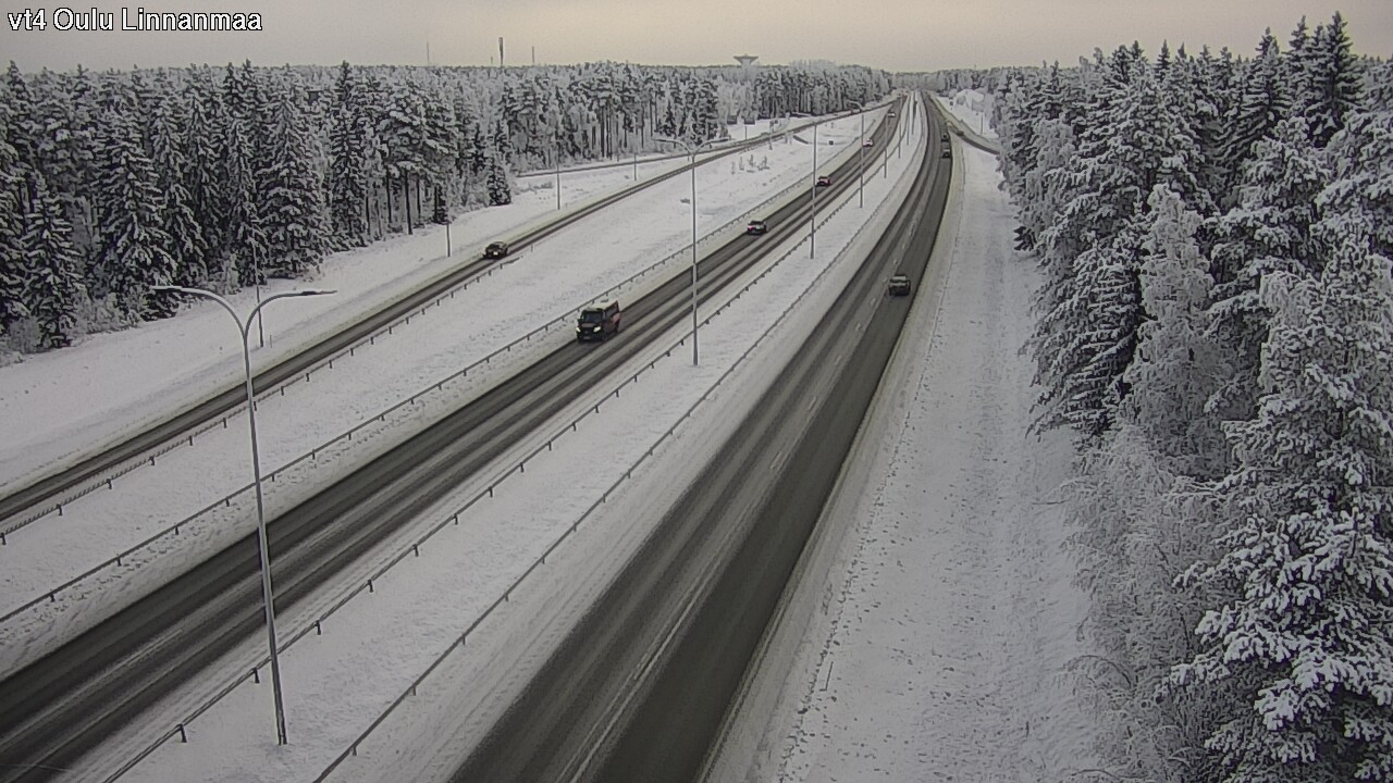 Weather Camera Image Väg 4 Uleåborg, Linnanmaa, Oulu, Pohjois-Pohjanmaa