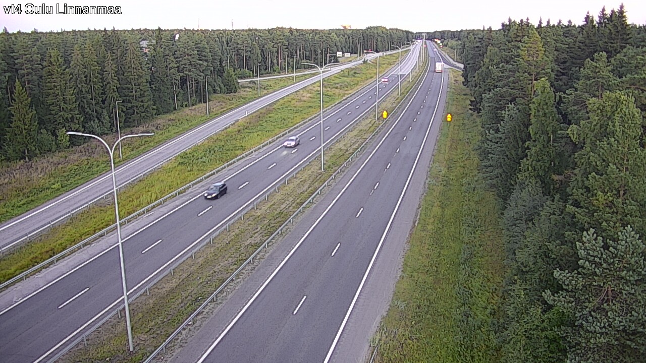 Weather Camera Image Väg 4 Uleåborg, Linnanmaa, Oulu, Pohjois-Pohjanmaa