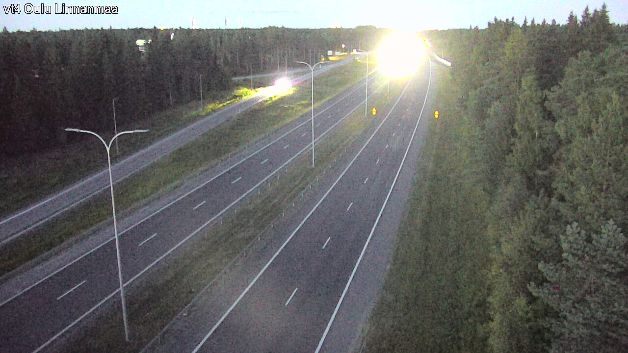 Weather Camera Image Väg 4 Uleåborg, Linnanmaa, Oulu, Pohjois-Pohjanmaa