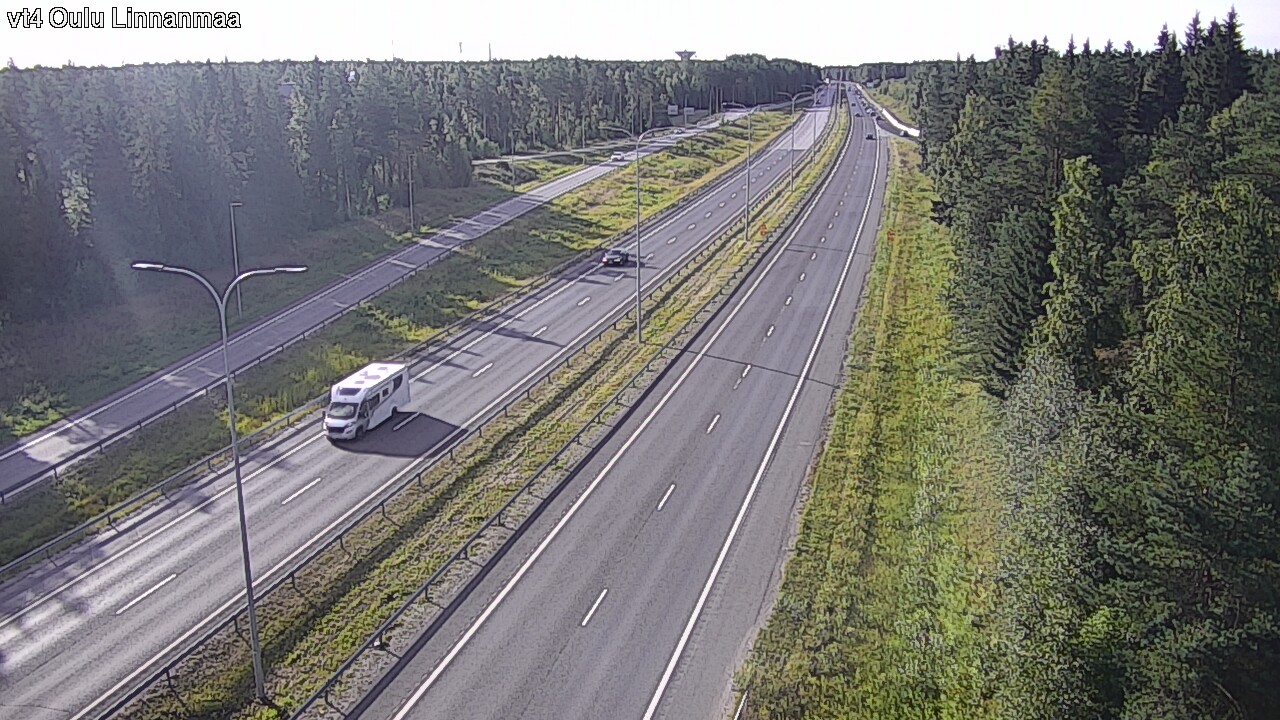 Weather Camera Image Väg 4 Uleåborg, Linnanmaa, Oulu, Pohjois-Pohjanmaa