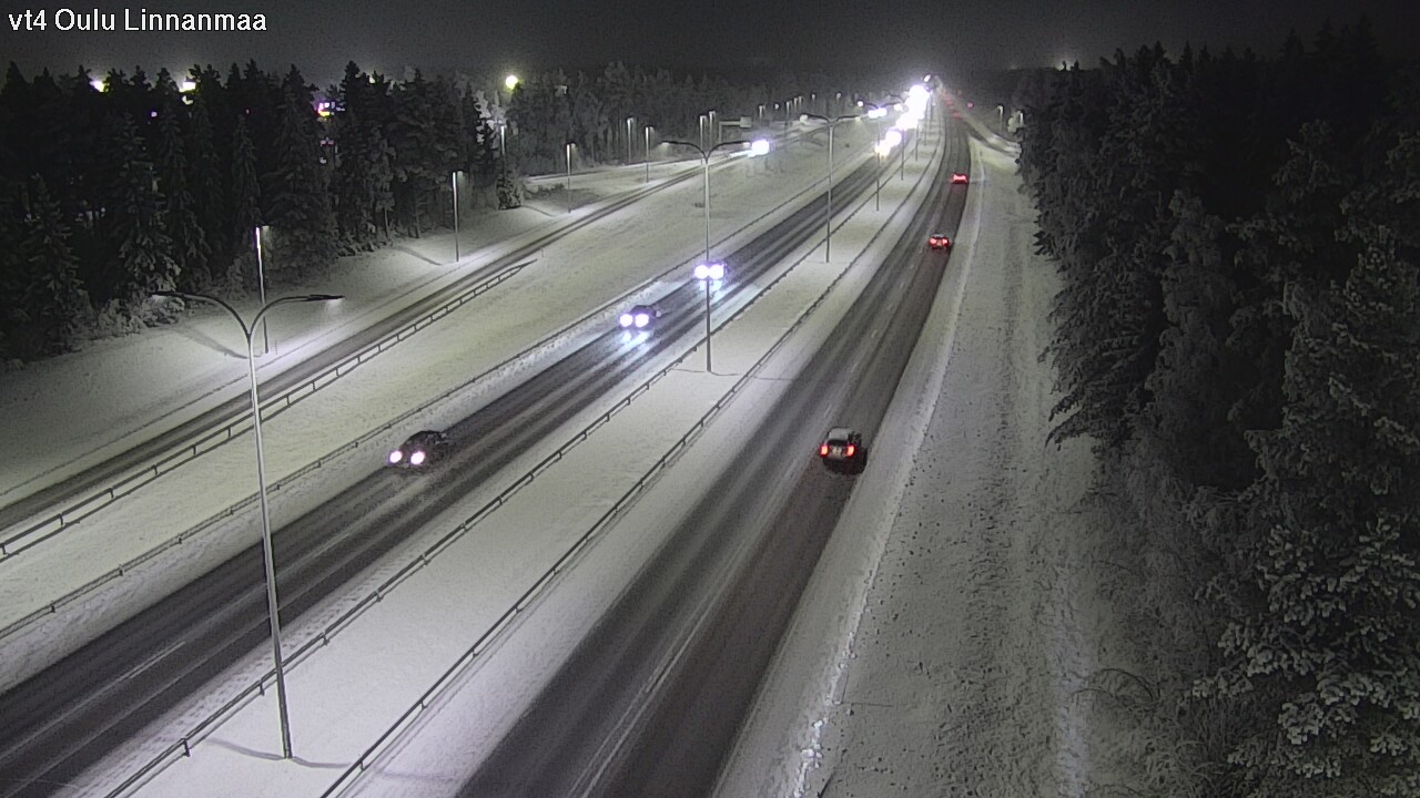 Weather Camera Image Väg 4 Uleåborg, Linnanmaa, Oulu, Pohjois-Pohjanmaa