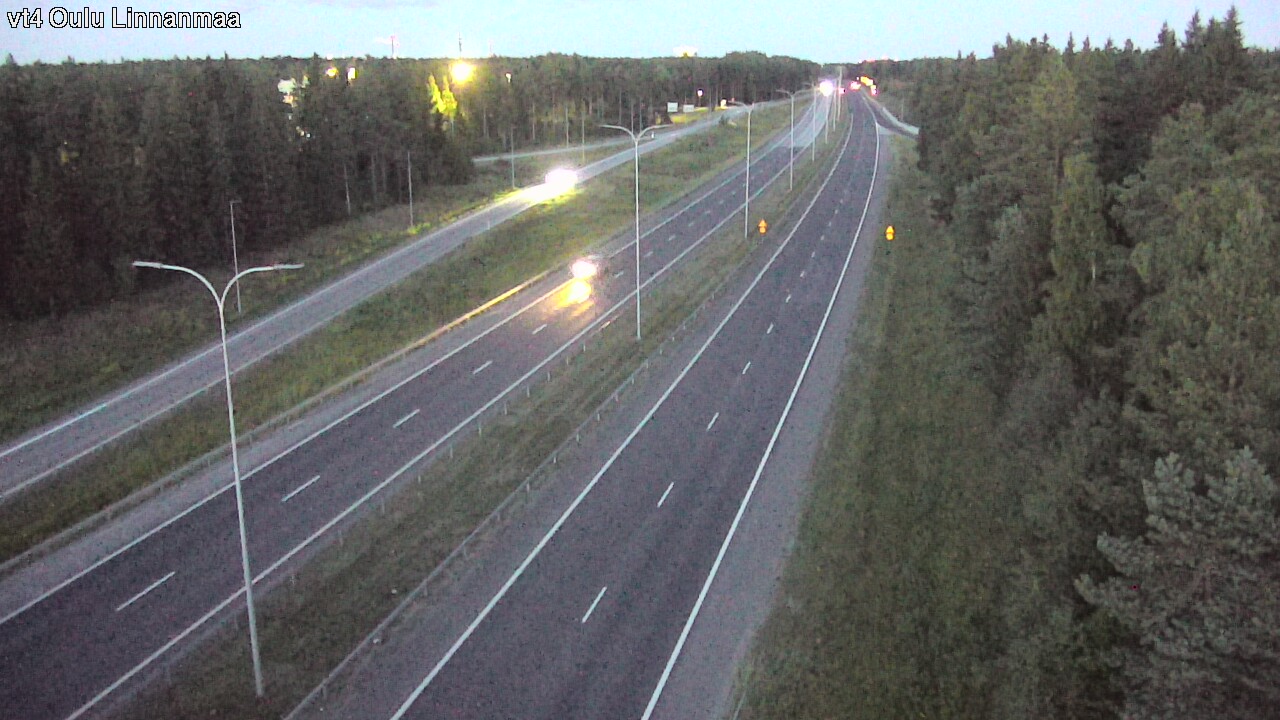 Weather Camera Image Väg 4 Uleåborg, Linnanmaa, Oulu, Pohjois-Pohjanmaa