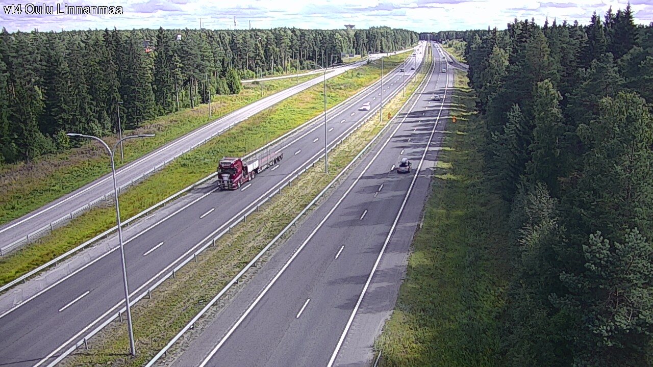 Weather Camera Image Väg 4 Uleåborg, Linnanmaa, Oulu, Pohjois-Pohjanmaa