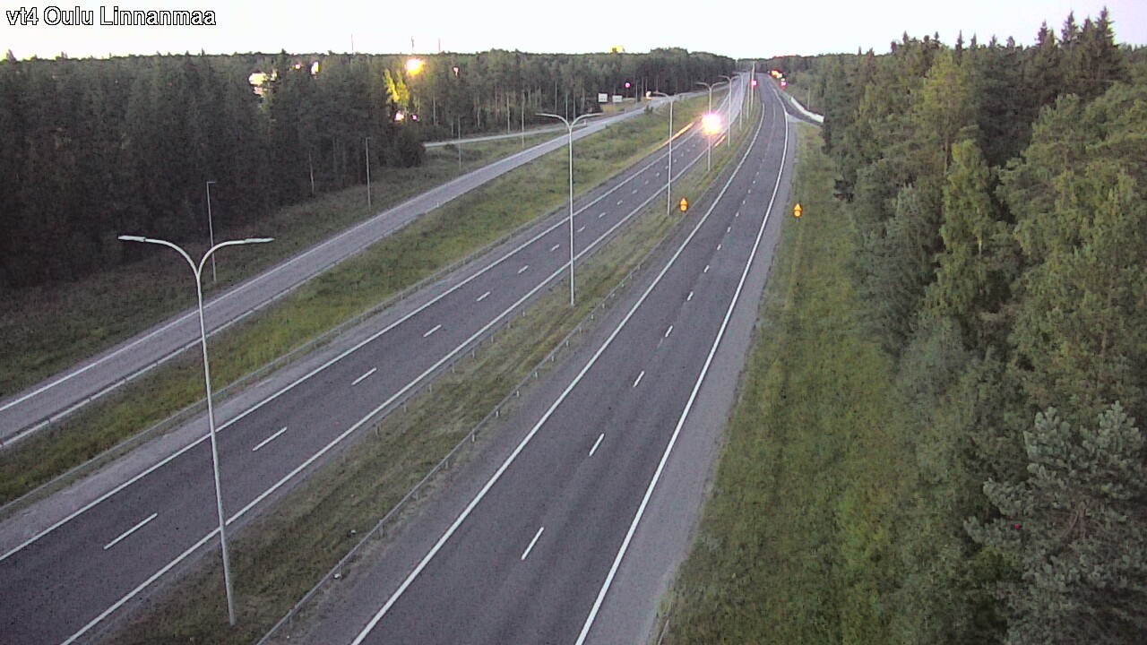 Weather Camera Image Väg 4 Uleåborg, Linnanmaa, Oulu, Pohjois-Pohjanmaa