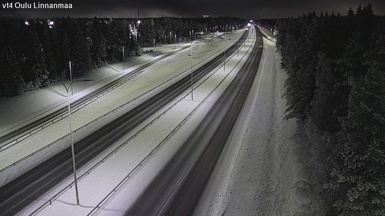 Weather Camera Image Väg 4 Uleåborg, Linnanmaa, Oulu, Pohjois-Pohjanmaa